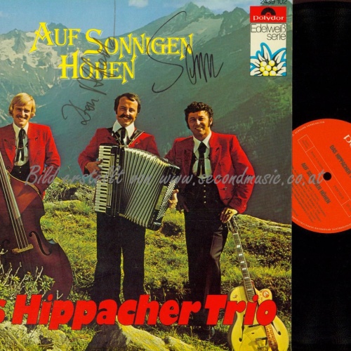 LP--DAS HIPPACHER TRIO AUF SONNIGEN HÖHEN // MIT AUTOGRAMMEN