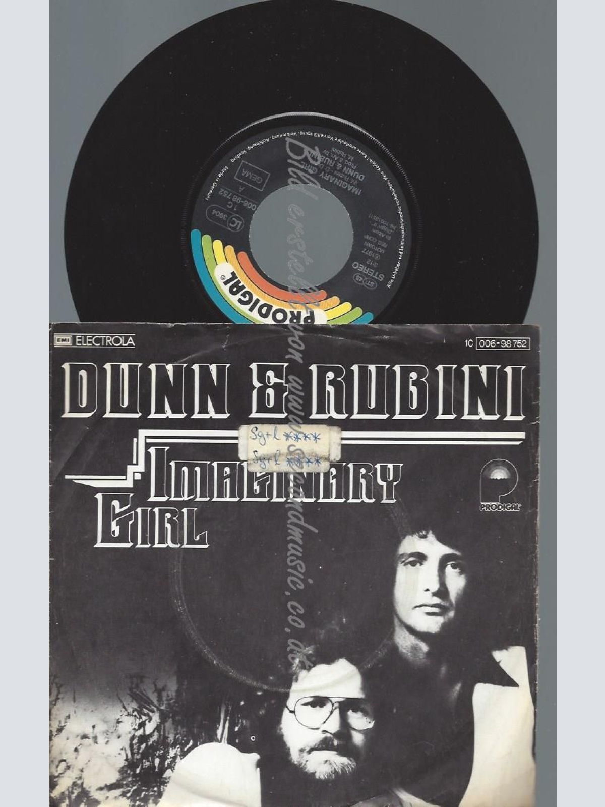 7" Dunn & Rubini  Imaginary Girl