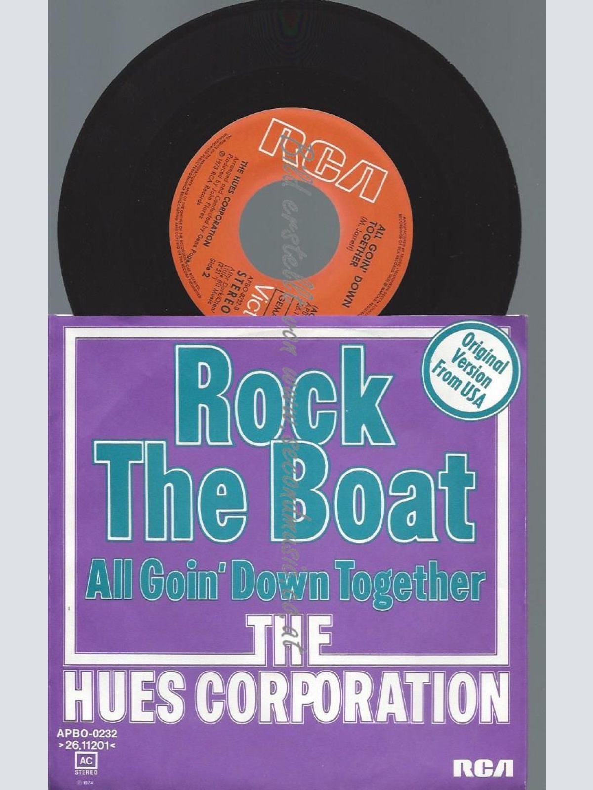 7" The Hues Corporation  Rock The Boat