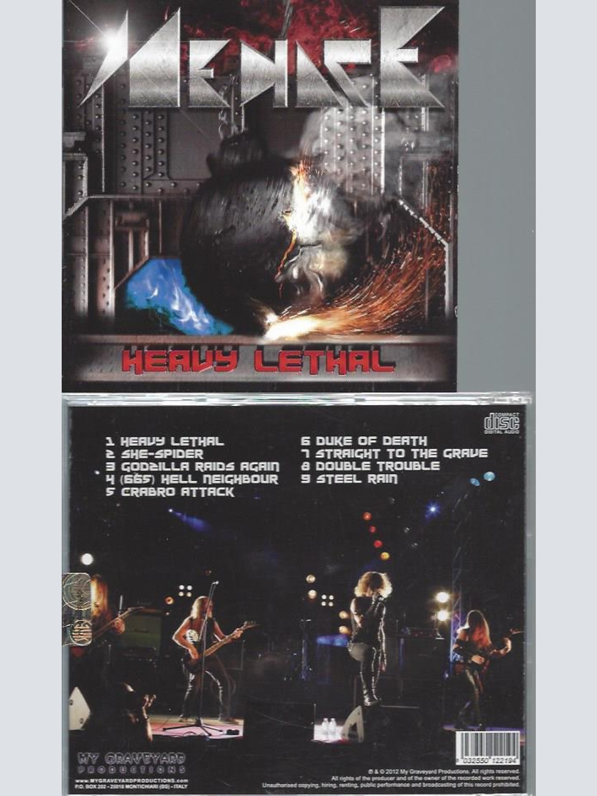 CD-- Menace    Heavy Lethal //USED