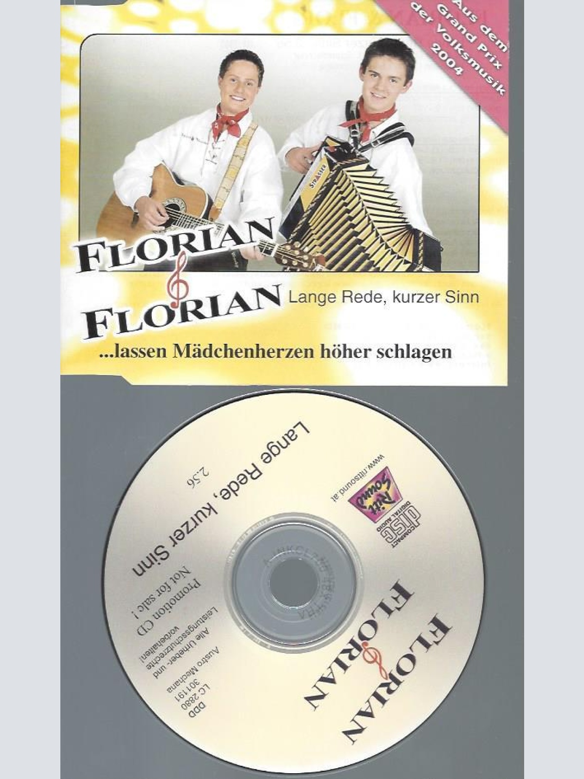 CD--FLORIAN & FLORIAN LANGE REDE KURZER SINN