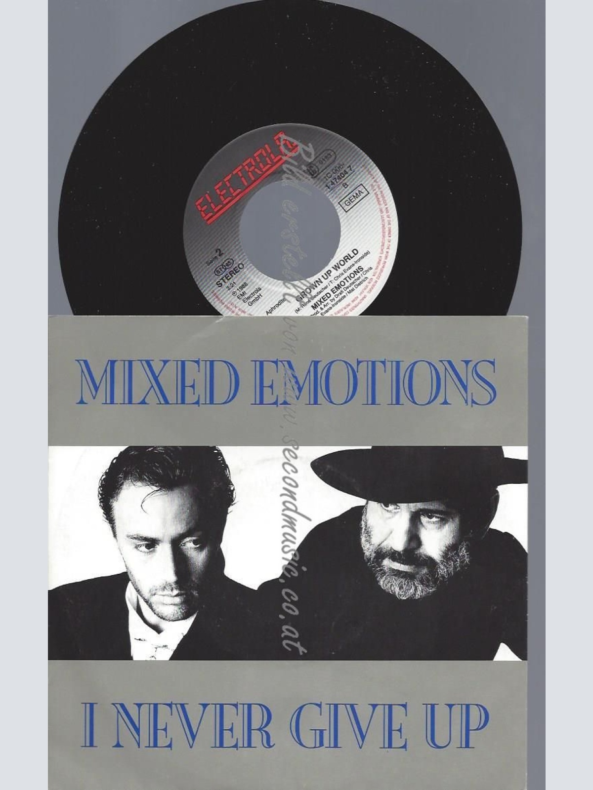 7"   Mixed Emotions  I Never Give Up
