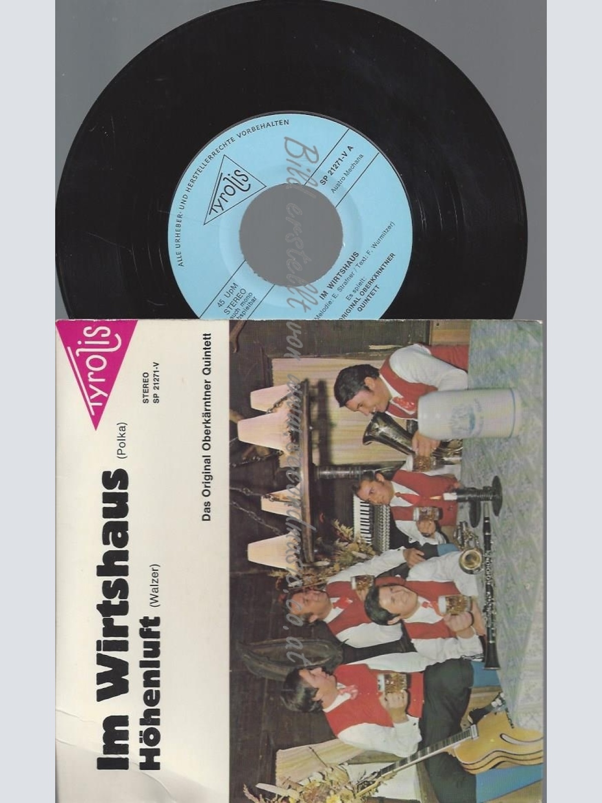 7"/DAS ORIGINAL OBERKÄRNTNER QUINTETT IM WIRTSHAUS