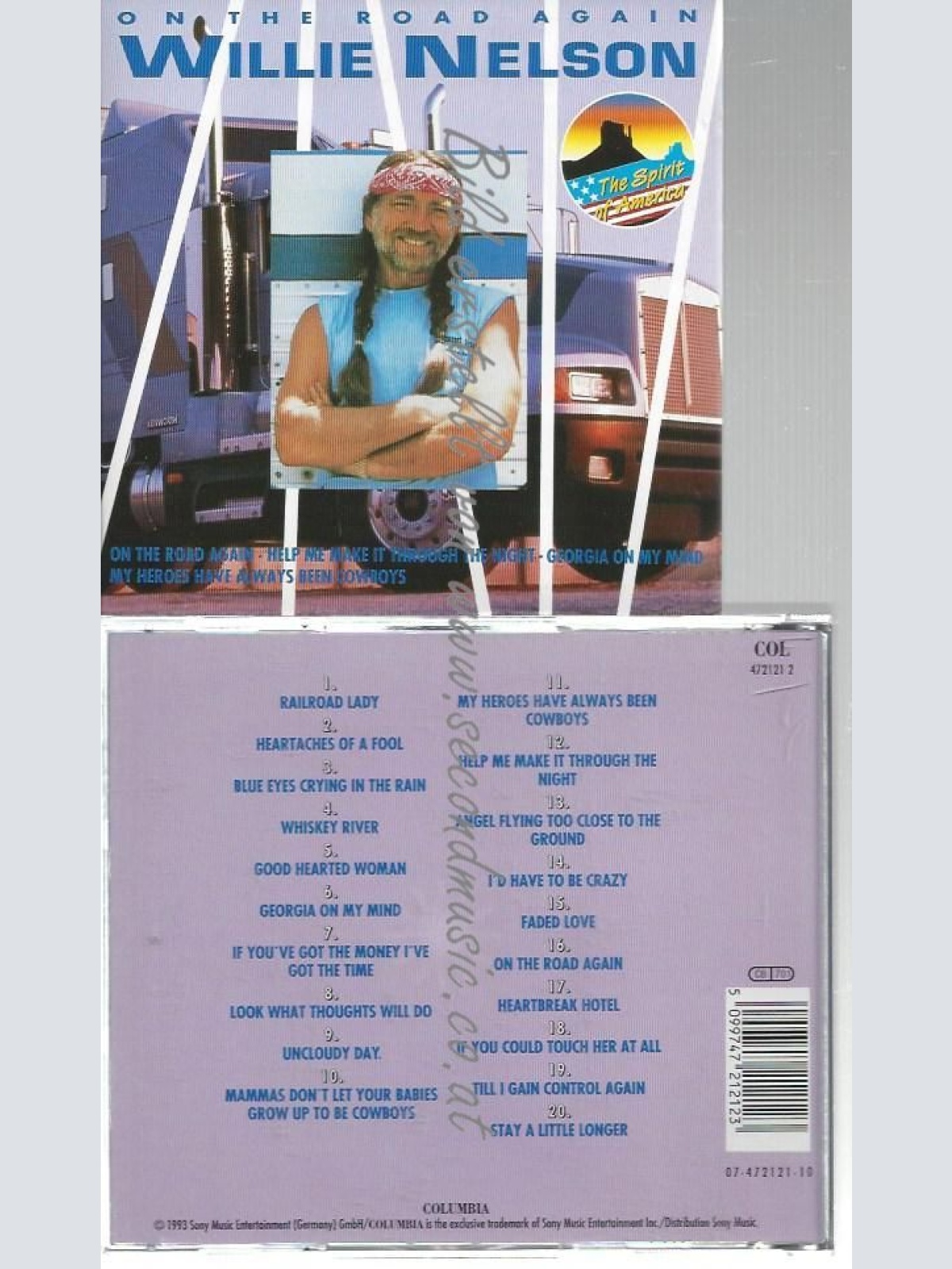 CD--WILLIE NELSON --    ON THE ROAD AGAIN