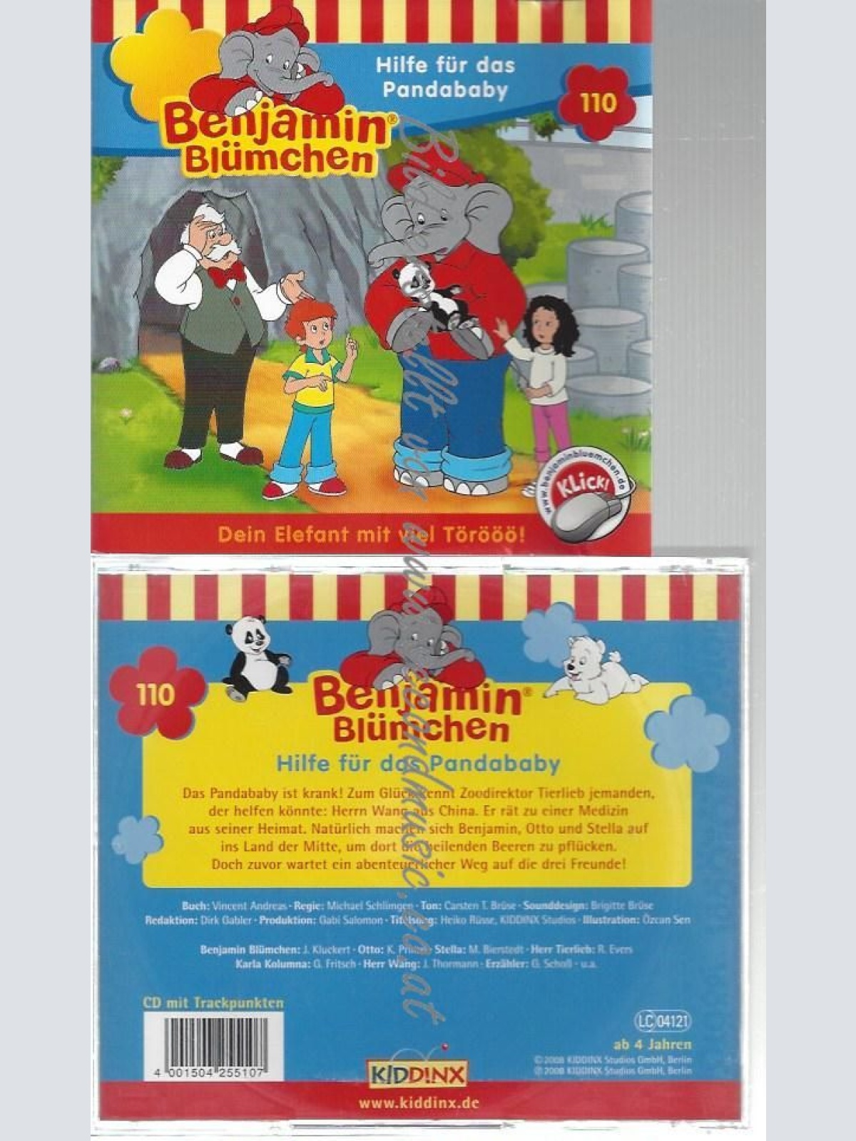 CD--BENJAMIN BLÜMCHEN-    FOLGE :110 HILFE FÜR DAS PANDABABY