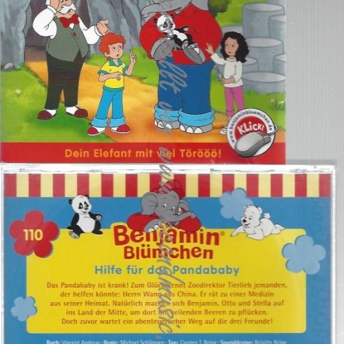 CD--BENJAMIN BLÜMCHEN-    FOLGE :110 HILFE FÜR DAS PANDABABY