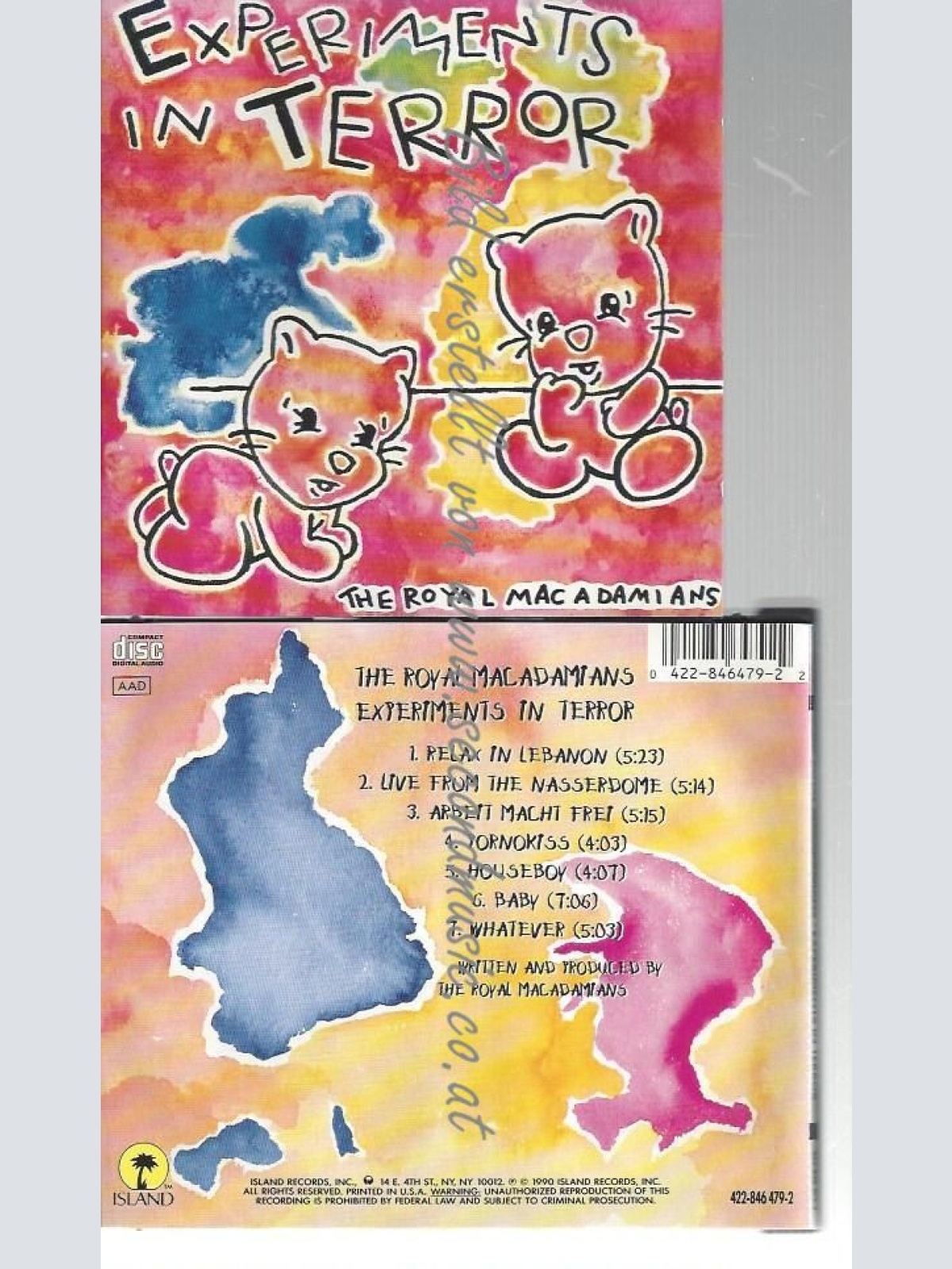 CD--THE ROYAL MACADAMIANS--    EXPERIMENTS IN TERROR