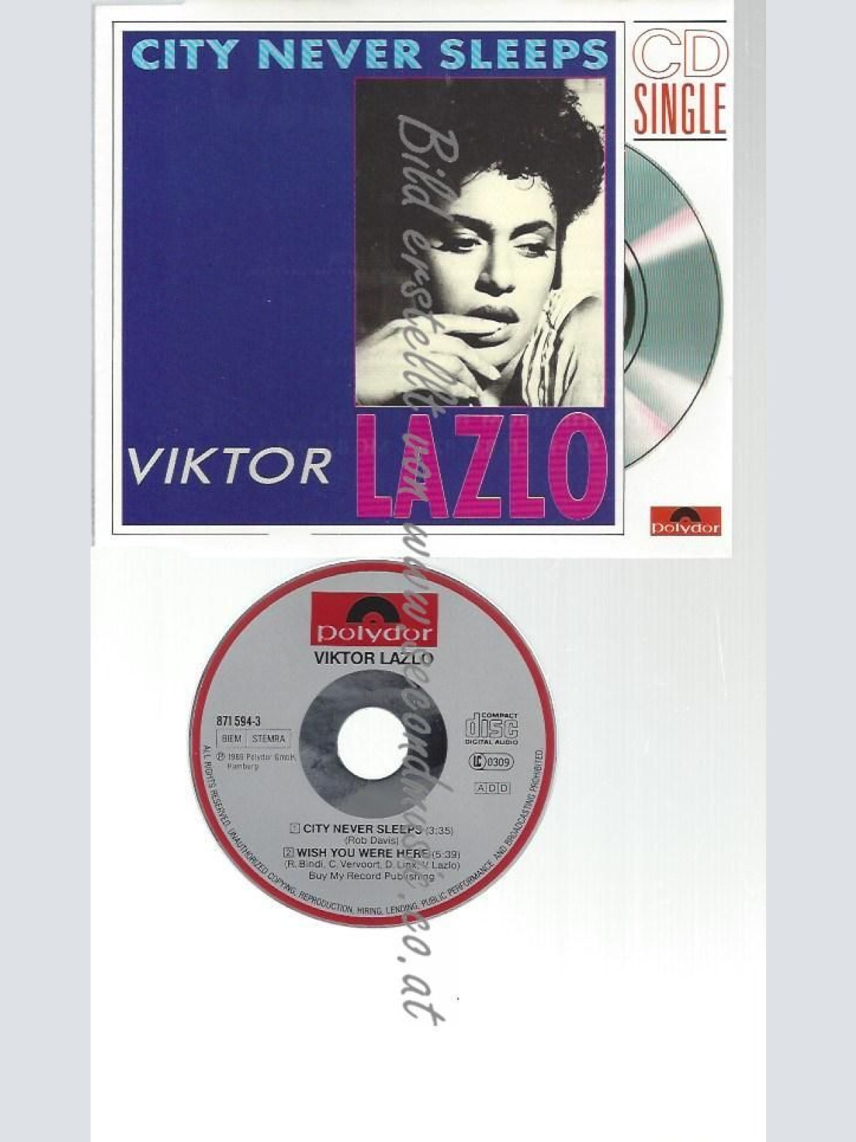CD--WISH YOU WERE HERE -  / VIKTOR LAZLO--    CITY NEVER SLEEPS