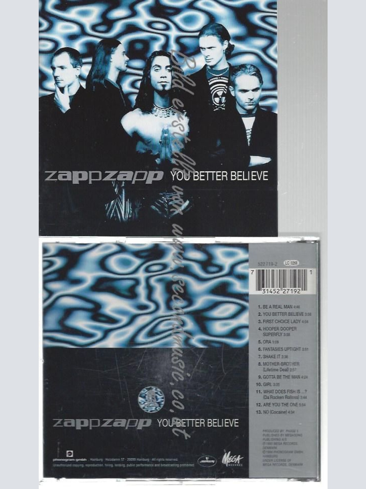 CD--ZAPP ZAPP--    YOU BETTER BELIEVE