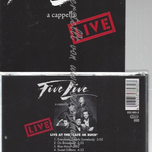 CD--FIVE LIVE--    A CAPELLA LIVE