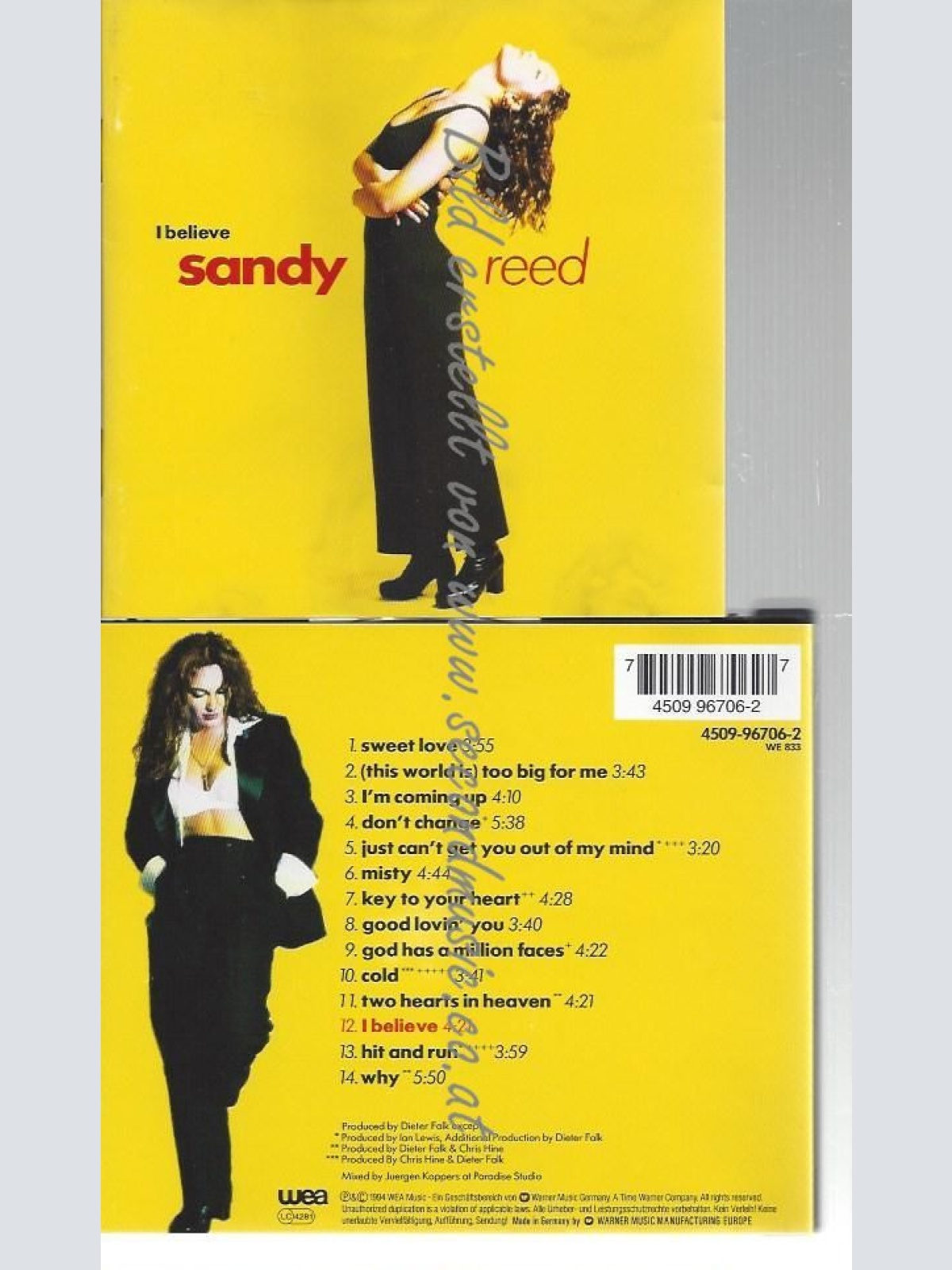 CD--I Believe //  Sandy Reed