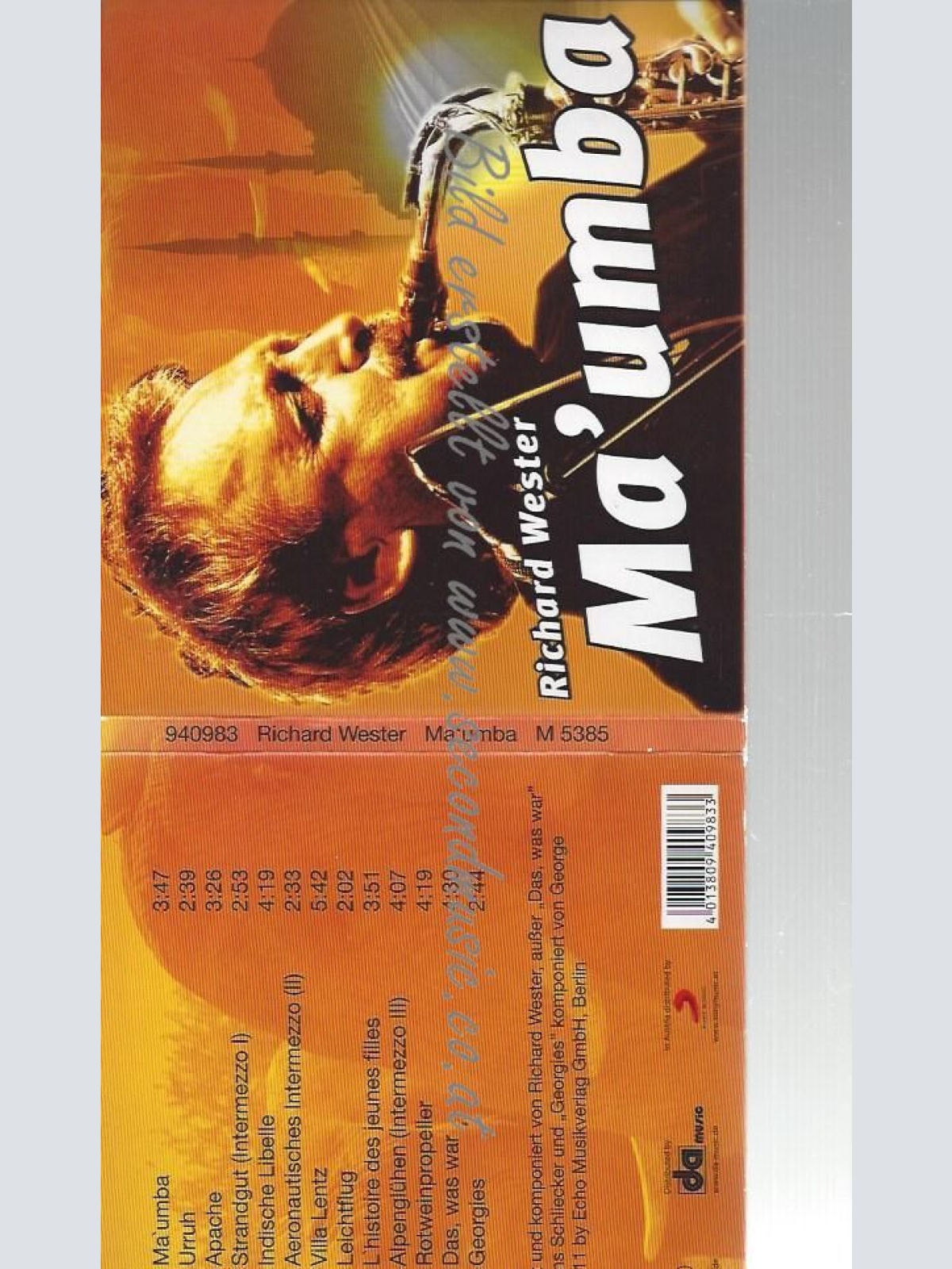 CD--RICHARD WESTER--    MA'UMBA