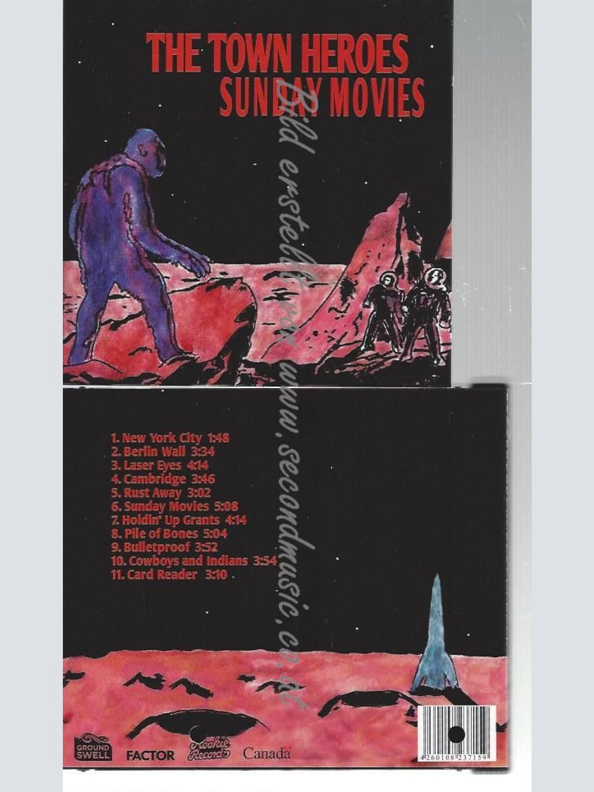 CD--THE TOWN HEROES--    SUNDAY MOVIES