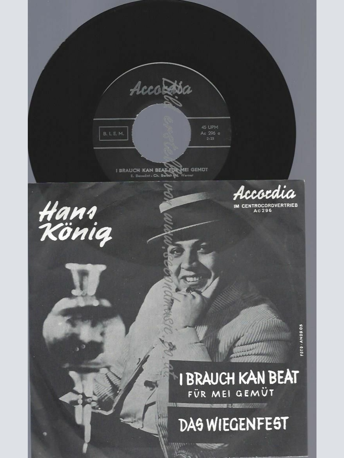 7"  Hans König   – I Brauch Kan Beat Für Mei Gemüt / Das Wiegenfest