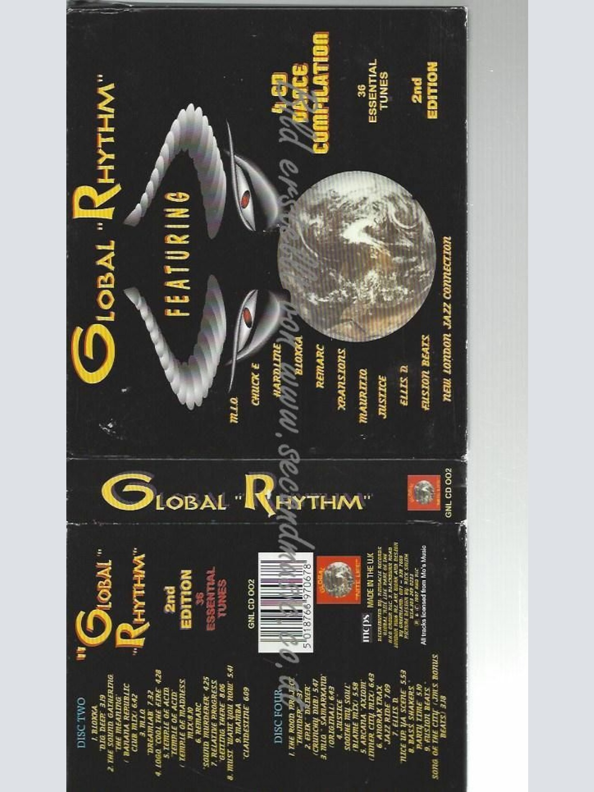 CD--VARIOUS ARTISTS--GLOBAL RHYTHM VOL 2