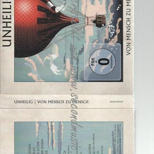 CD-- Unheilig  Von Mensch Zu Mensch