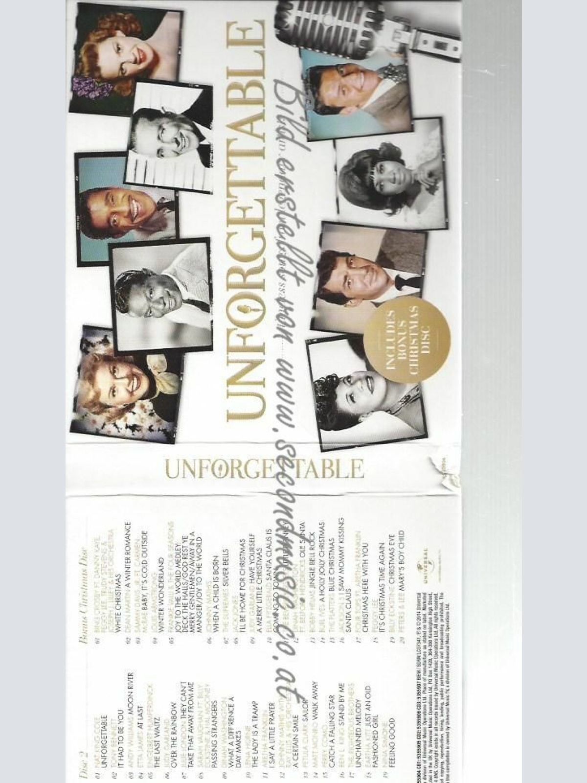 CD--VARIOUS [UNIVERSAL MUSIC TV]--UNFORGETTABLE