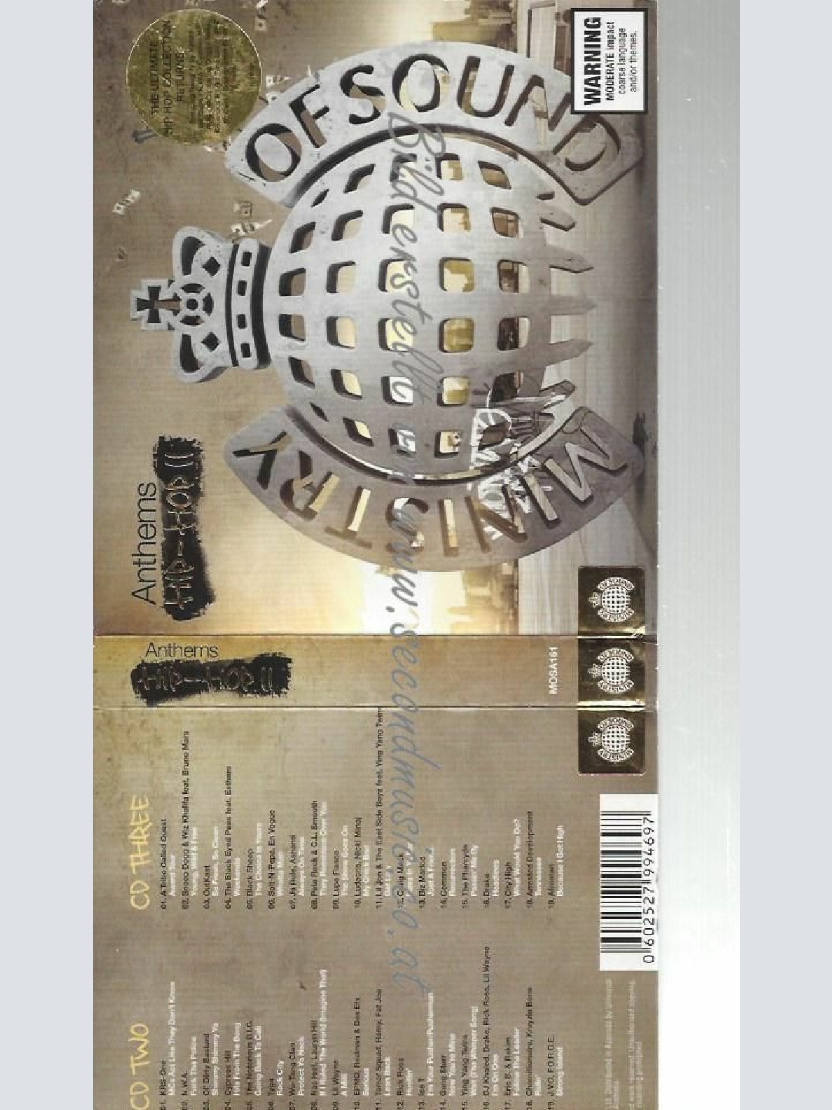 CD--VARIOUS [MINISTRY OF SOUND]--HIP HOP VOLUME 2