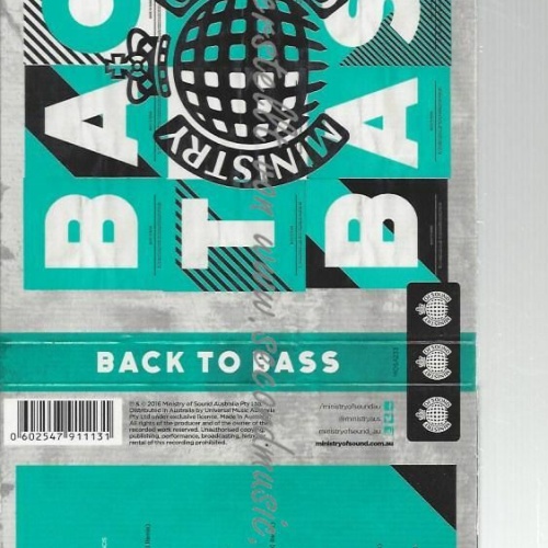 CD--VARIOUS [MINISTRY OF SOUND]--BACK TO BASS