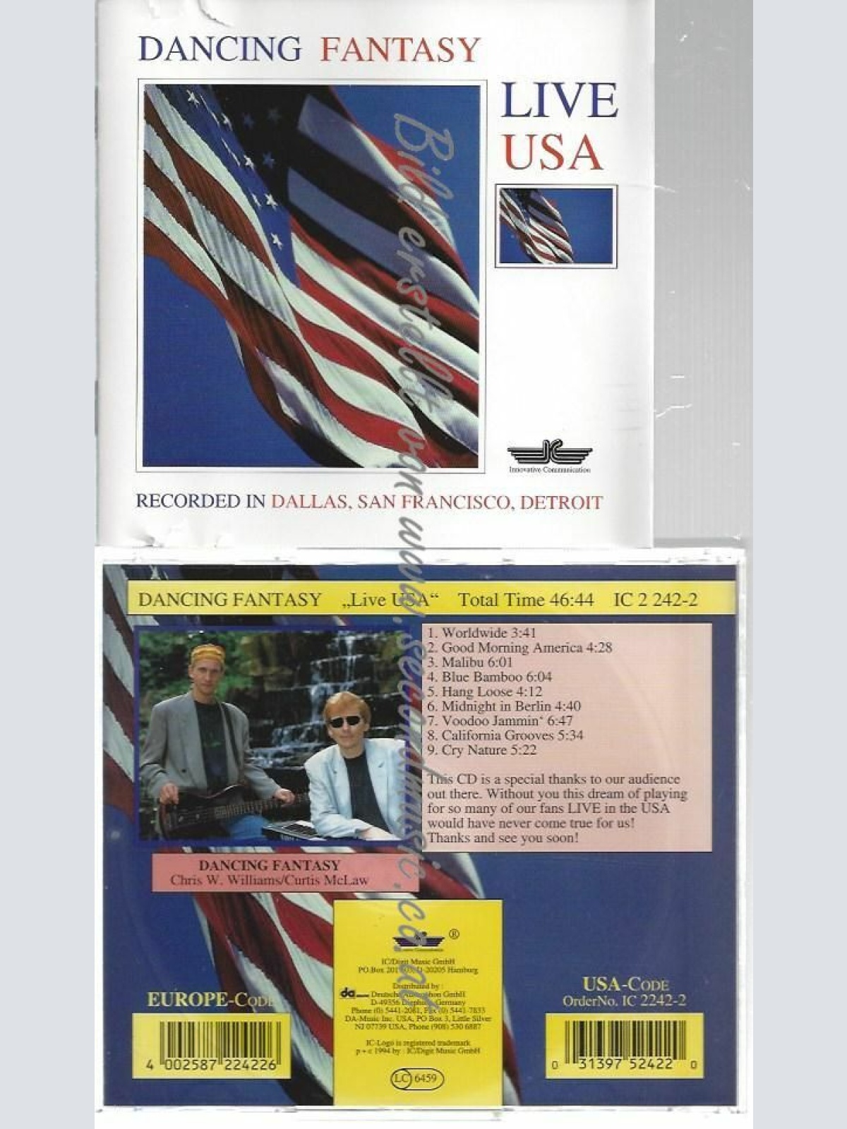 CD--DANCING FANTASY--LIVE USA