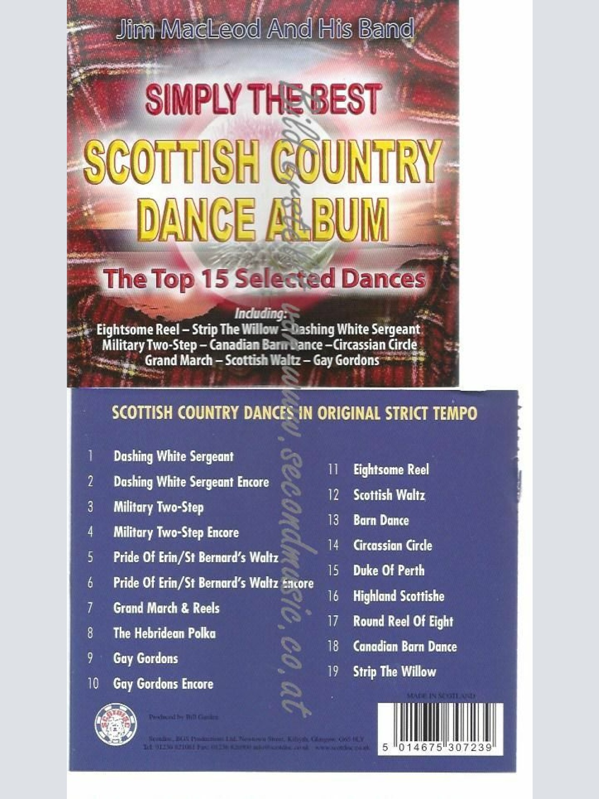 CD--JIM MACLEOD & HIS BAND--BEST SCOTTISH COUNTRY DANCE