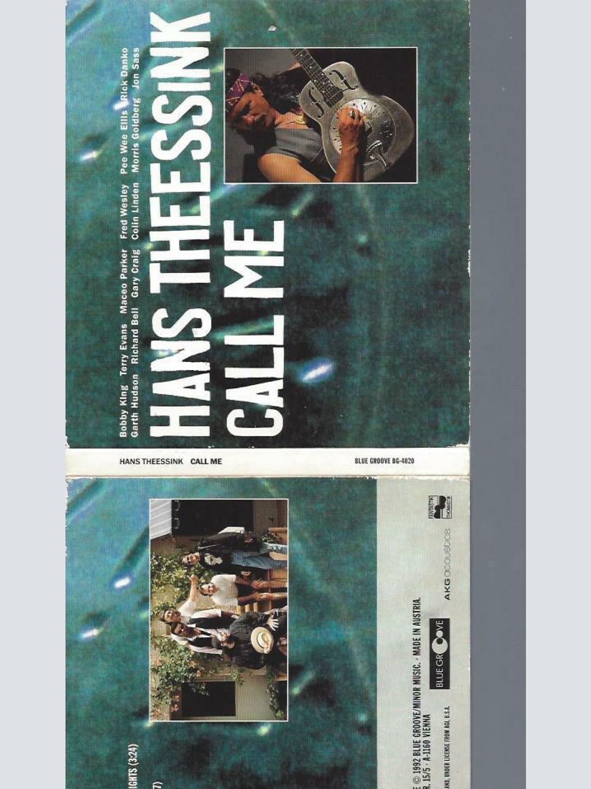 CD--HANS THEESSINK CALL ME // DIGI