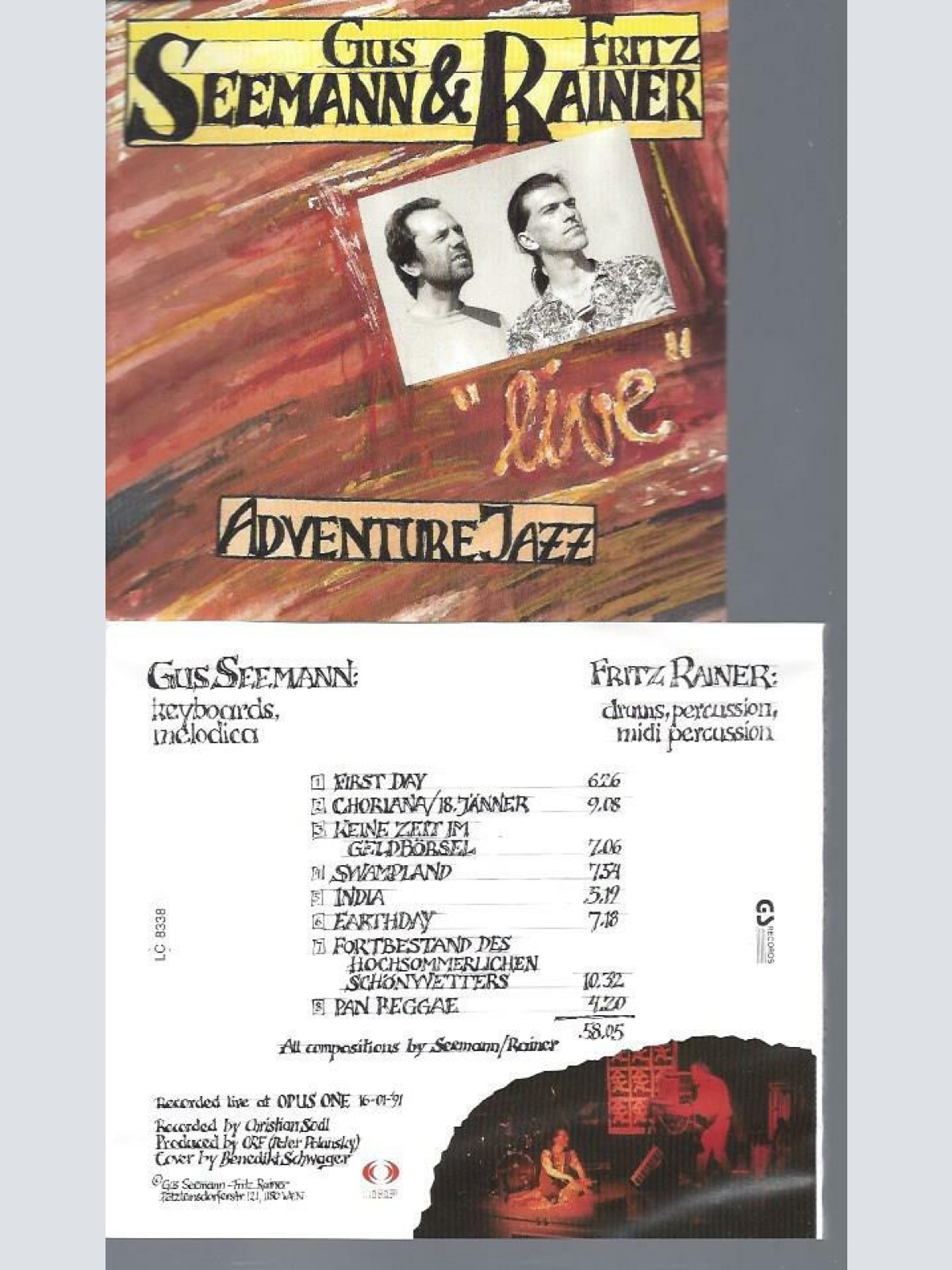 CD // GUS SEEMANN FRITZ RAINER ADVENTURE JAZZ