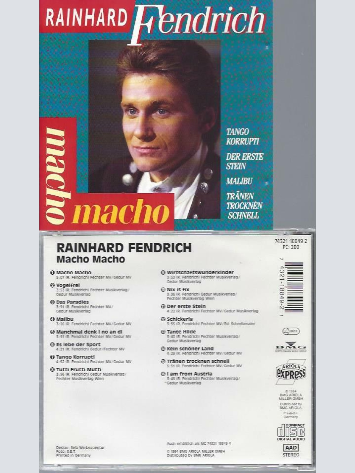 CD //  RAINHARD FENDRICH MACHO MACHO