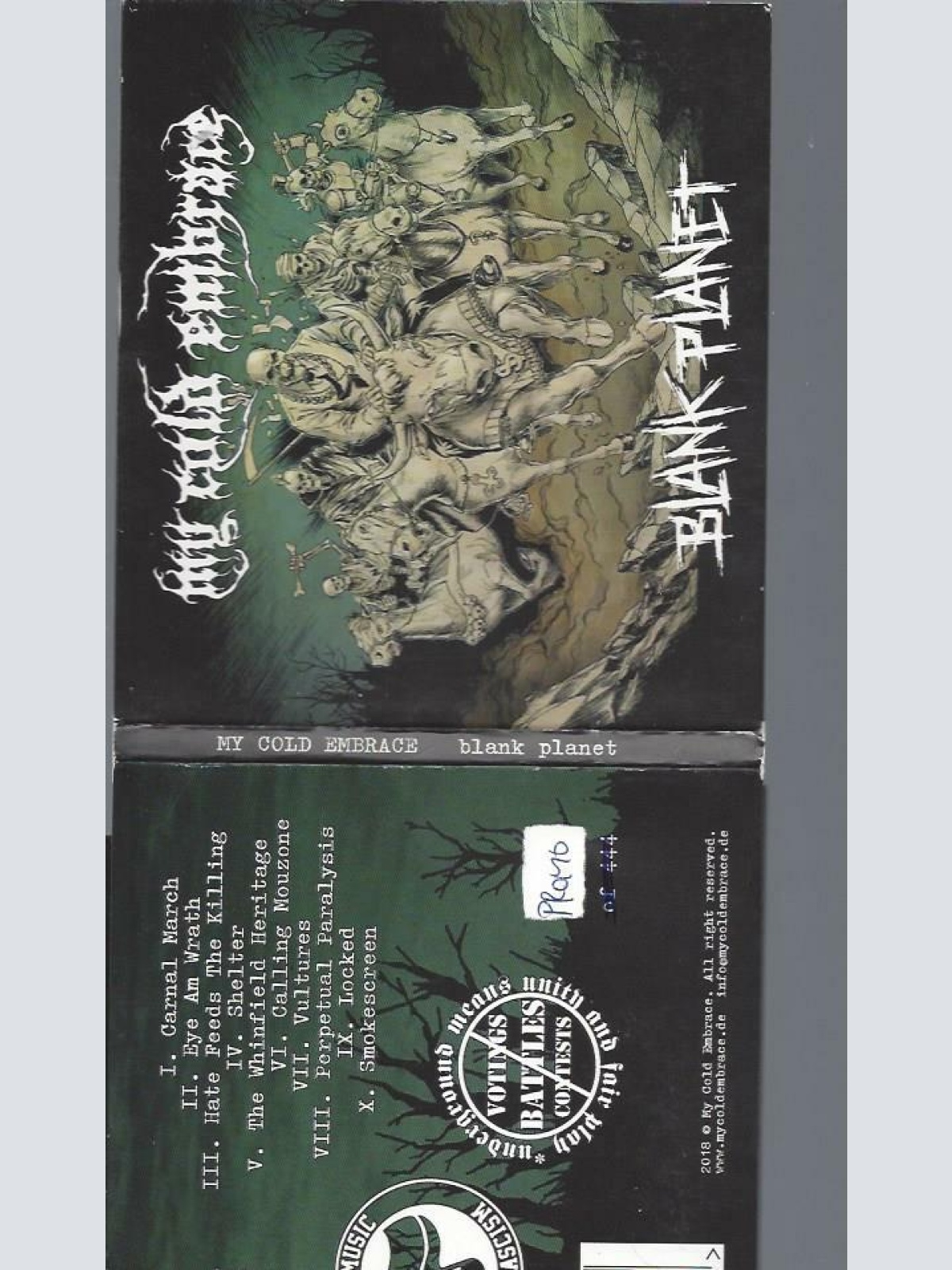 CD // MY COLD EMBRACE BLANK PLANET