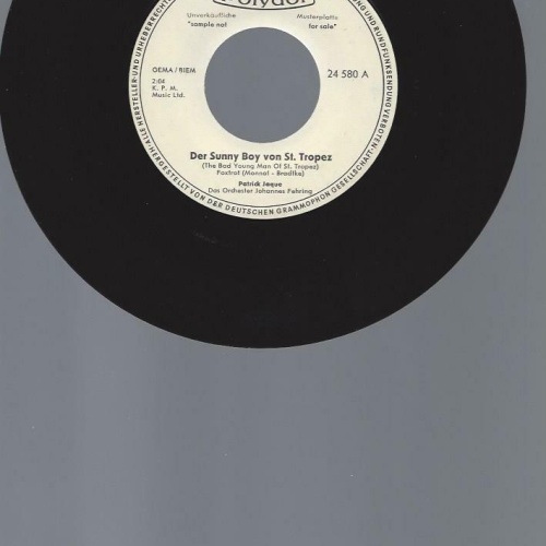 7" PATRICK JAQUE DER SUNNY BOY VON ST TROPEZ // PROMO