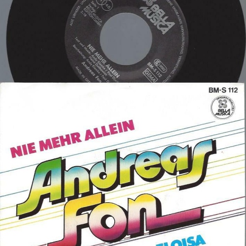 7"   Andreas Fon  Nie Mehr allein