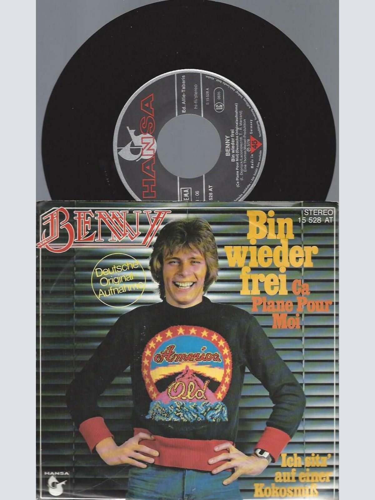 7"    Benny   – Bin Wieder Frei