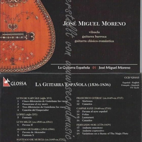 CD--La Guitarra Espanola  --  José Miguel Moreno  01
