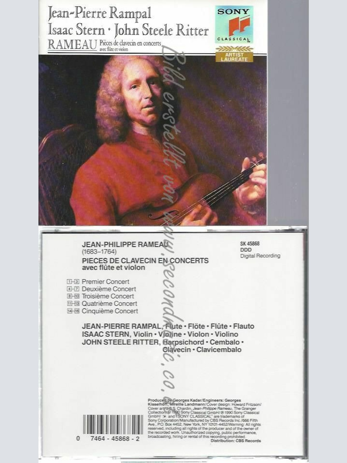 CD--J. RAMEAU | --PIECES DE CLAVECIN EN CONCERTS