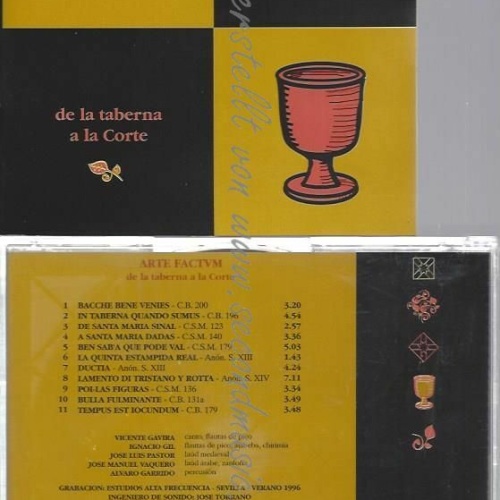 CD--ARTE FACTUM | --DE LA TABERNA A LA CORTE