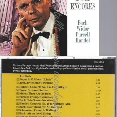 CD--FOX,VIRGIL, BACH, ET AL. | --LIVING STEREO - VIRGIL FOX: ENCORES