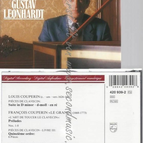 CD--LEONHARDT | --COUPERIN:HARPSICHORD SUITES