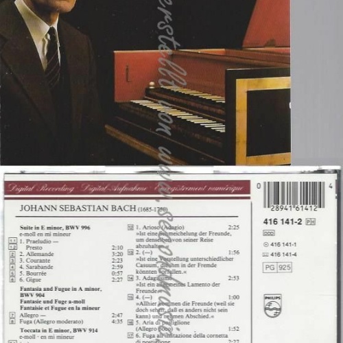 CD--GUSTAV LEONHARDT--BACH:HARPSICHORD MUSIC