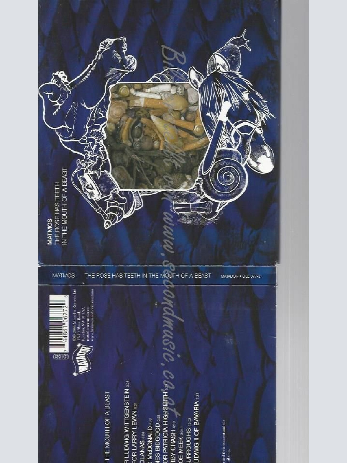 CD--MATMOS | --THE ROSE HAS TEETH IN THE MOUTH OF A BEAST