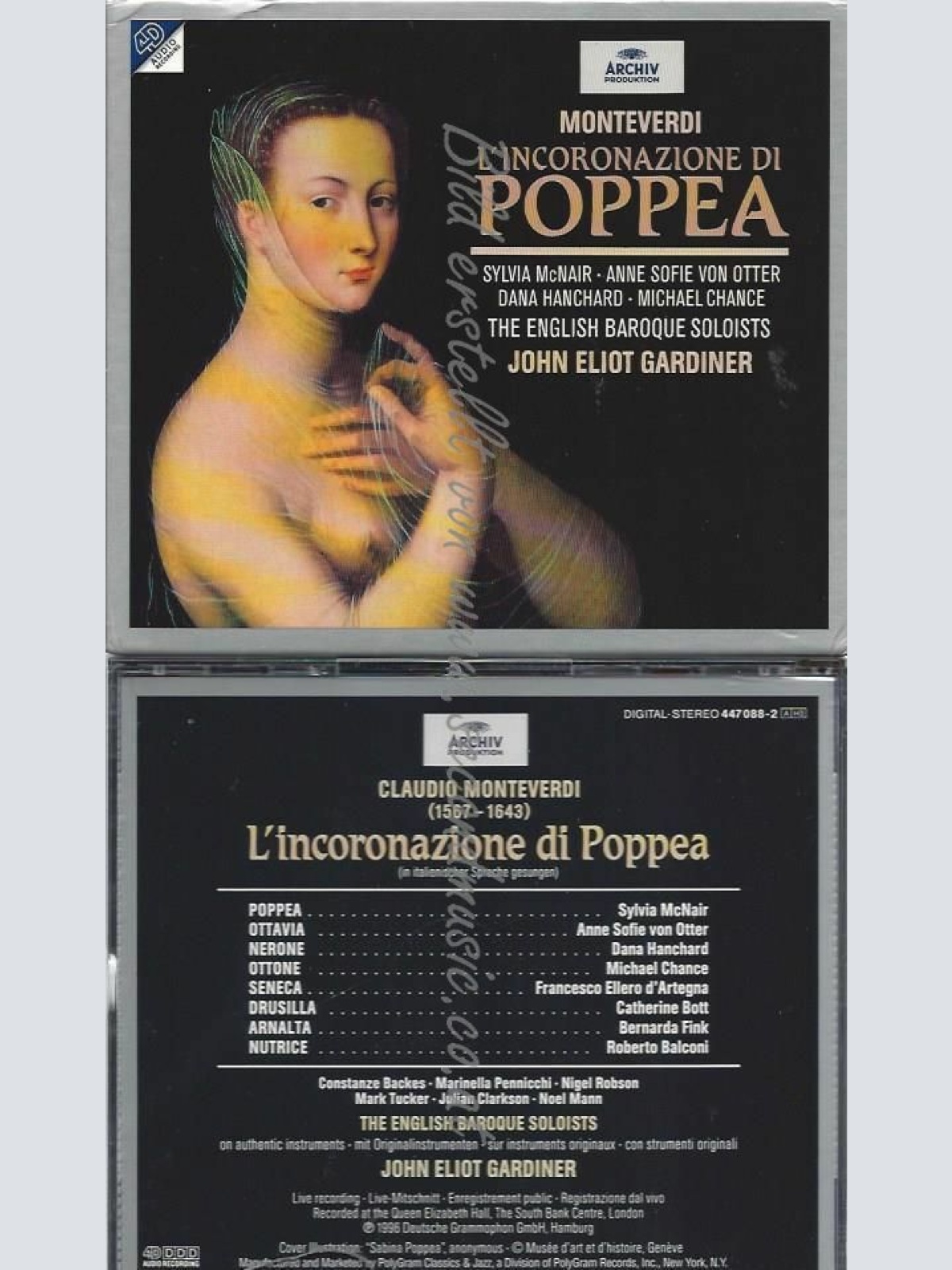 CD--ANNE SOFIE --Claudio Monteverdi: L'incoronazione di Poppea