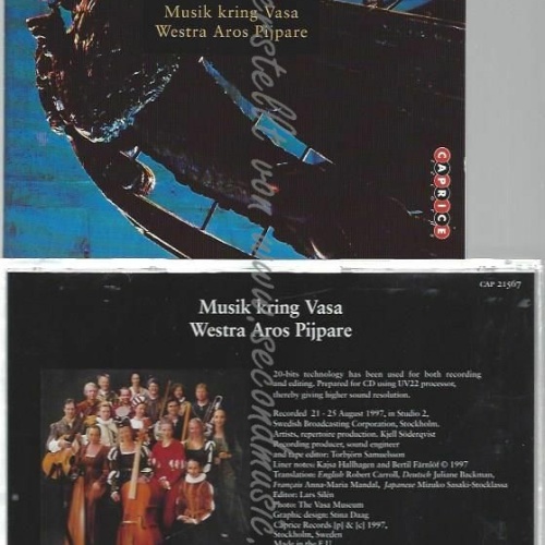 CD--WESTRA AROS PIJPARE ENSEMBLE,  --MUSIK KRING VASA (SCHWEDISCHE