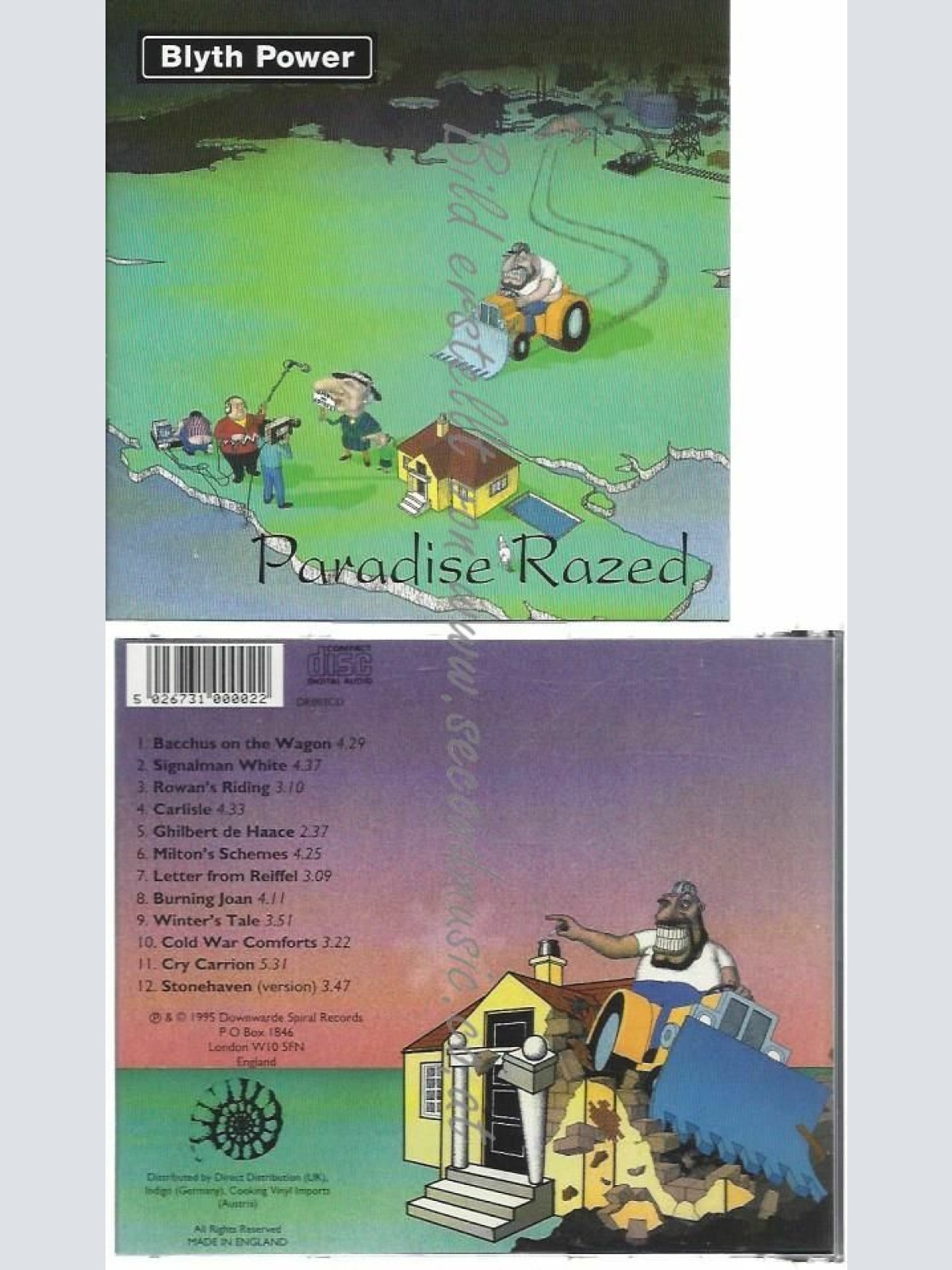 CD--BLYTH POWER | --PARADISE RAZED