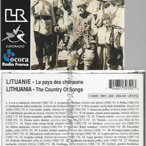 CD--LITHUANIA | --LITUANIE.LE PAYS DES CHANSONS