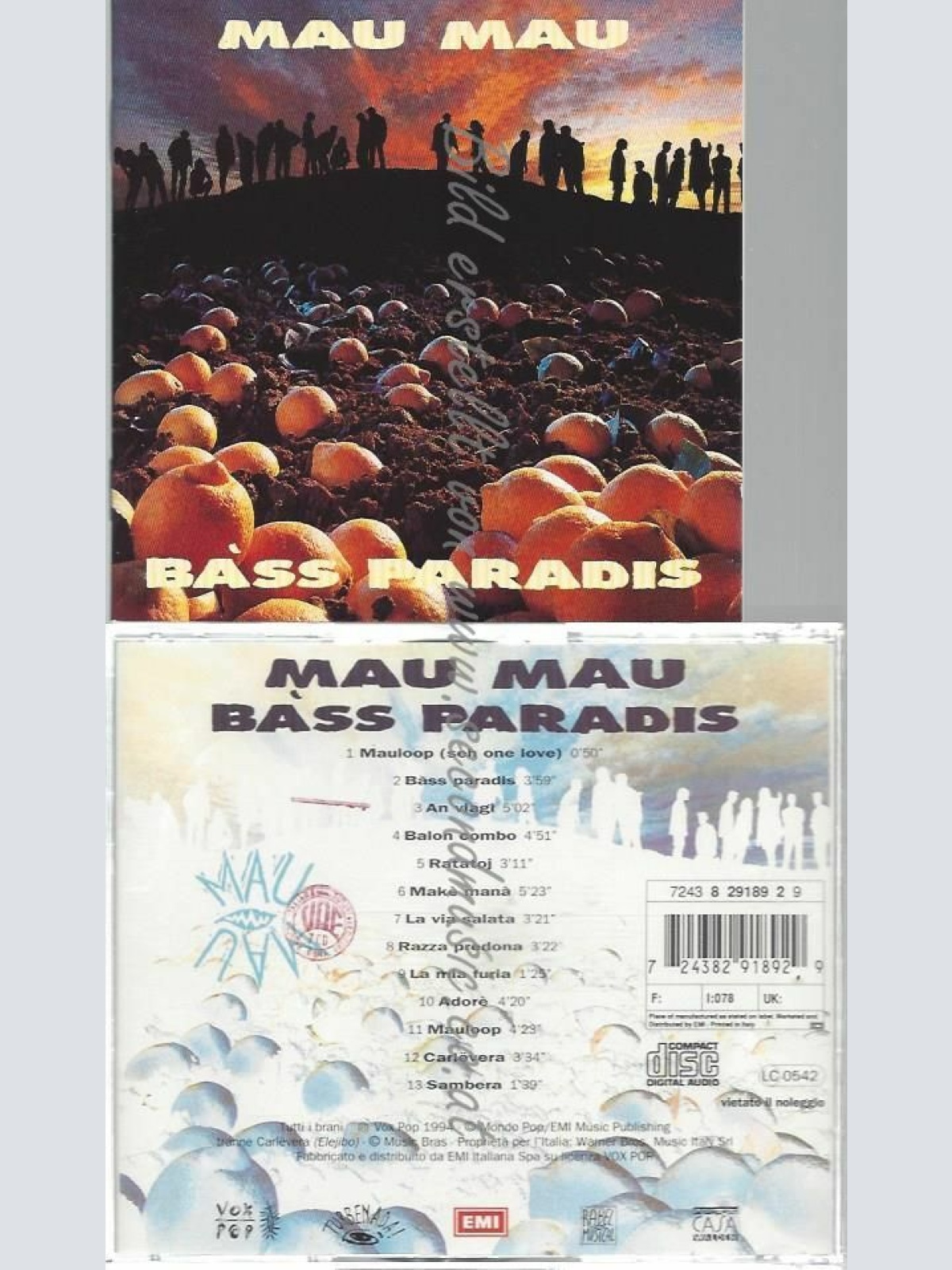 CD--MAU MAU | --BASS PARADIS