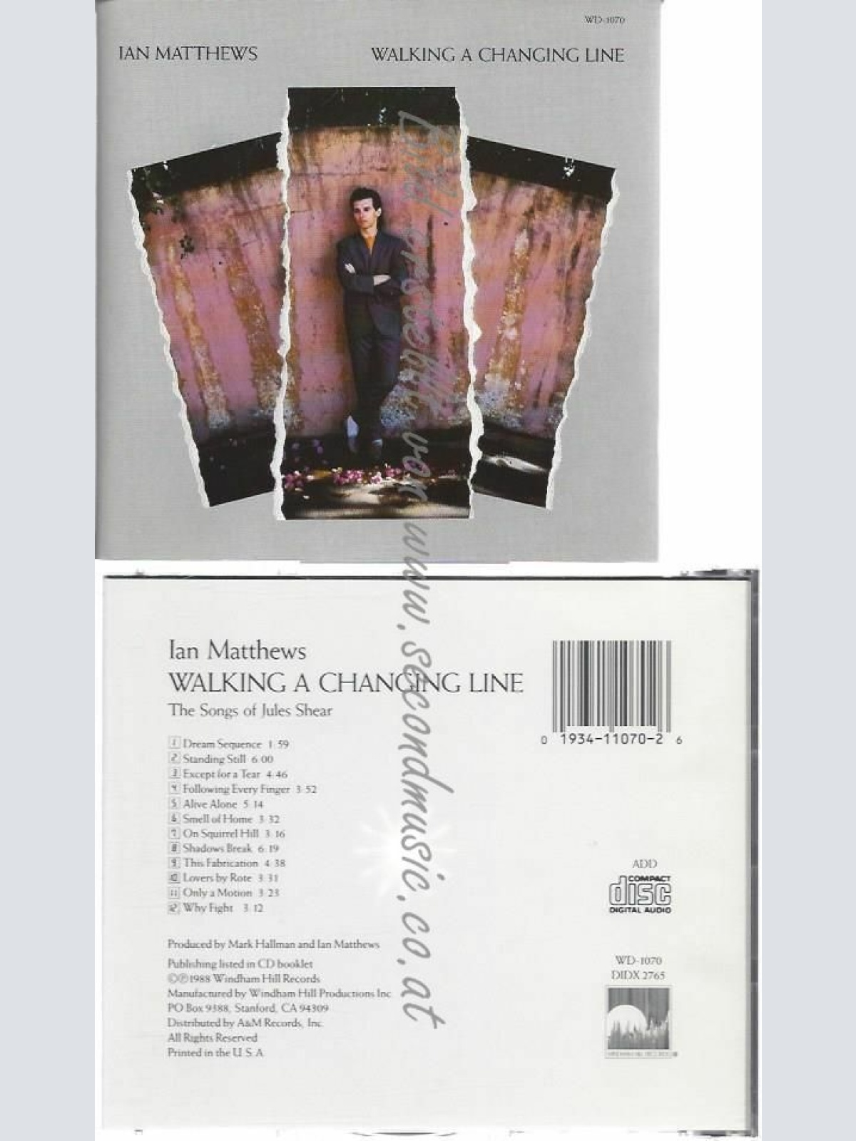 CD--MATTHEWS,IAN/ MATTHEWS,IAN | --WALKING A CHANGING LINE