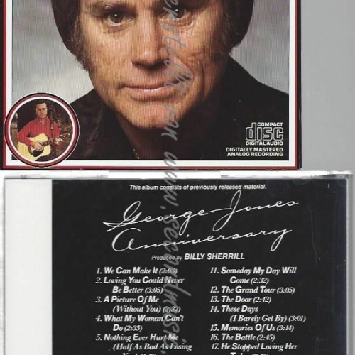 CD--GEORGE JONES | --ANNIVERSARY TEN YEARS OF HITS
