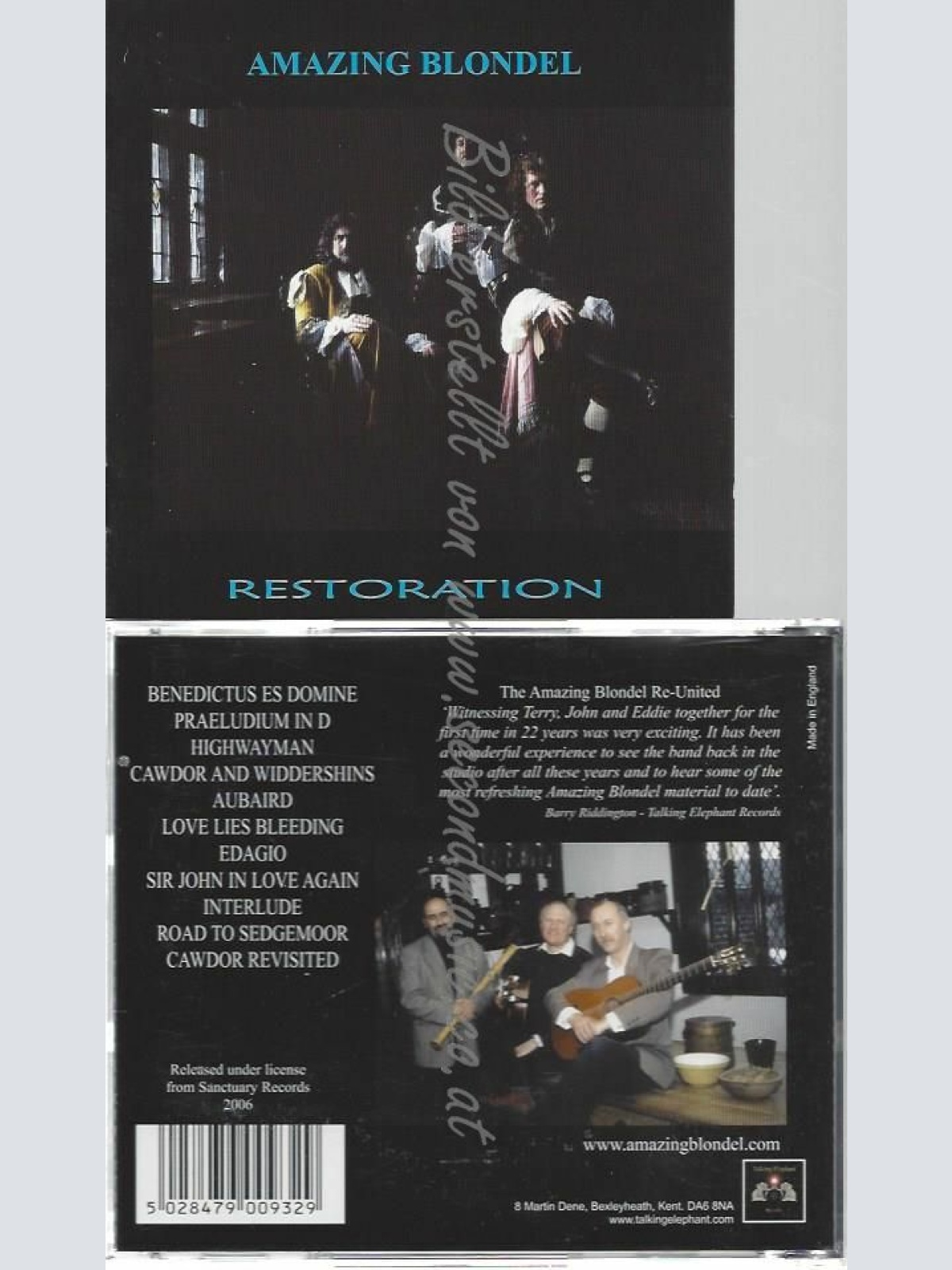 CD--AMAZING BLONDEL | --RESTORATION