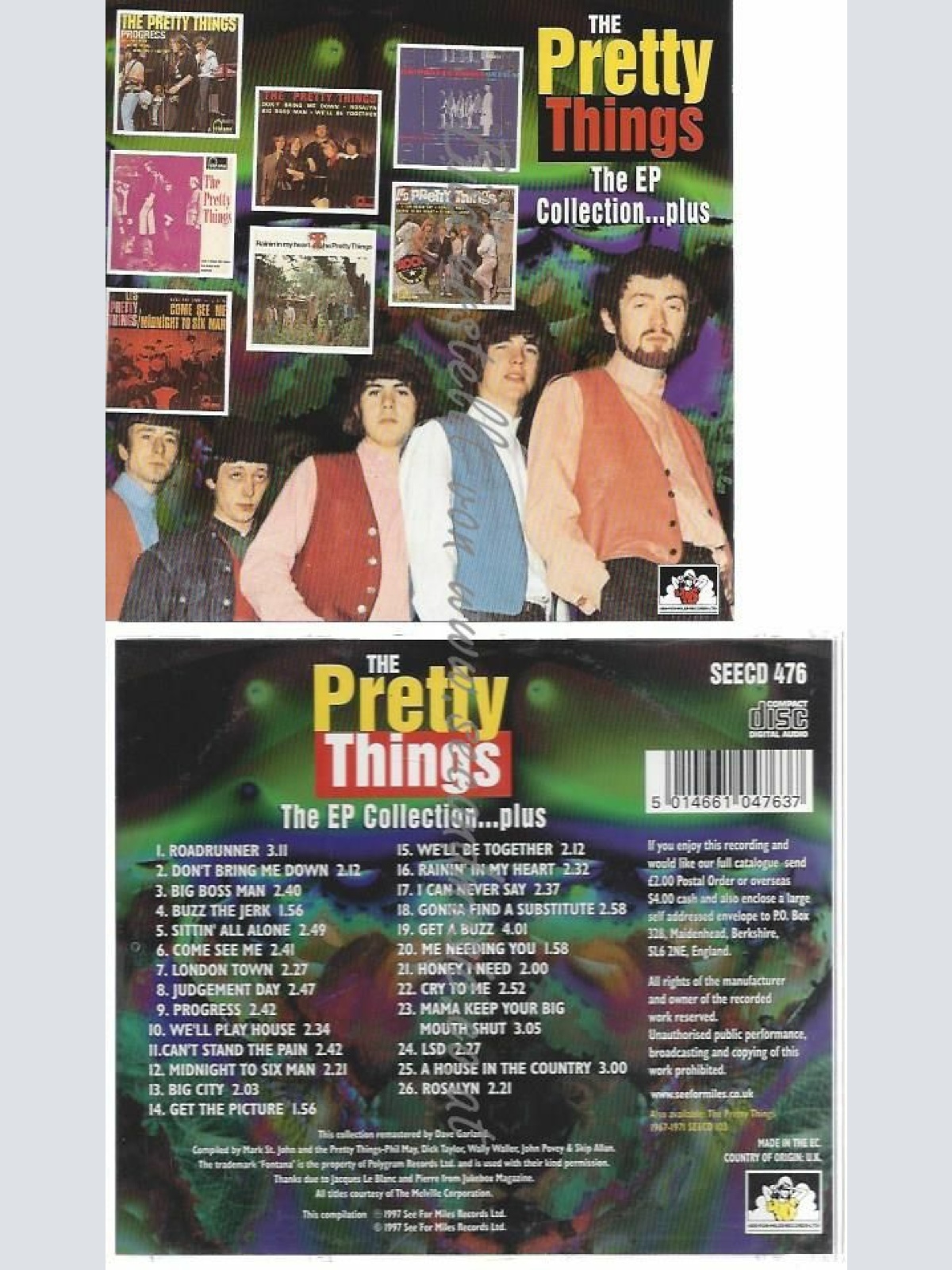 CD--THE PRETTY THINGS | --EP COLLECTION