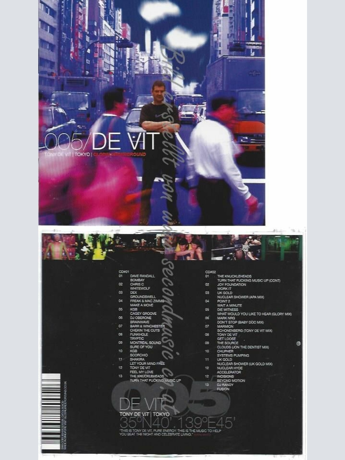 CD-- / TONY DE VIT UND GLOBAL UNDERGROUND  0055 | --TONY DE VIT