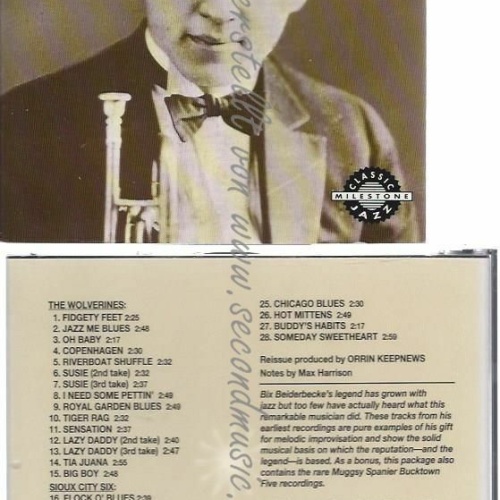 CD--BIX BEIDERBECKE--BIX BEIDERBECKE AND THE CHICAGO CORNETS